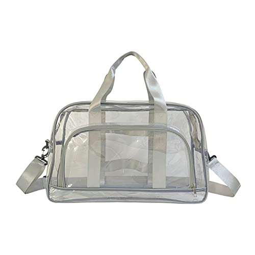 ARVALOLET Transparente PVC-Reisetasche, große Kapazität, wochenlange Reisetasche, wasserdicht, tragbar, multifunktional, zum Schwimmen, Wandern von ARVALOLET