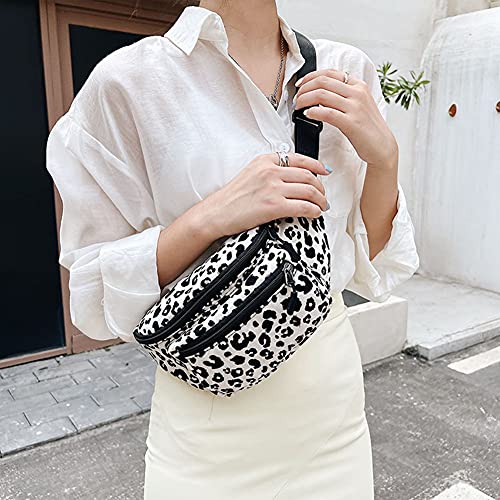 ARVALOLET Vintage Große Kapazität Brust Taille Taschen Mode Frauen Freizeit Leopard Print Große Taille Pack Brust Tasche von ARVALOLET