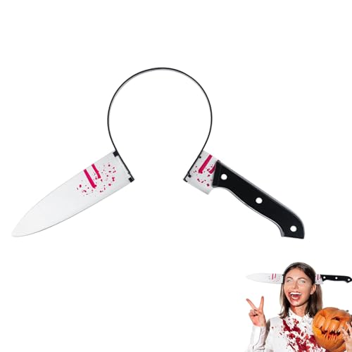 ARYIMYDP 1 Stück Halloween Haarreif, Wiederverwendbarer Horror Haarclip, Blutdesign für Grusel-Partys, Leichter Plastik Kopfschmuck (Schwarz/Rot) von ARYIMYDP