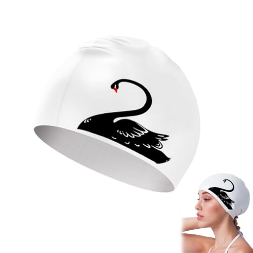 ARYIMYDP Badekappe Damen Herren Wasserdicht, Badehaube Silikon Schwimmhaube Unisex für Damen Herren Erwachsene Jugendliche mit Langem/Kurzem Haar von ARYIMYDP