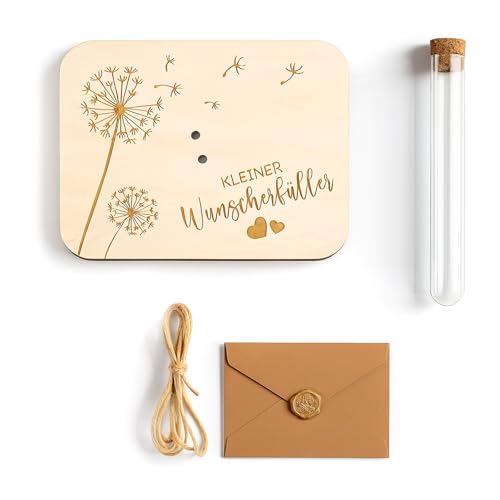 ARYIMYDP Lustige Geld Geschenke Geburtstag mit Umschlägen, Wunscherfüller Geldgeschenke Holz, Geldgeschenk Geburtstag Konfirmation Jugendweihe Weihnachten von ARYIMYDP