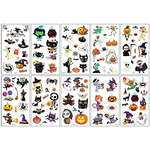 ARYU 10 Halloween-Cartoon-Aufkleber Mit WeißEn Geistern FüR Festivals von ARYU