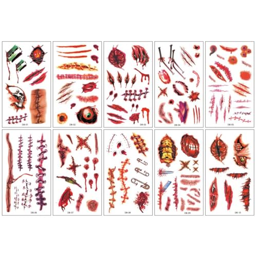 ARYU 10 Halloween-Cartoon-Aufkleber Mit WeißEn Geistern FüR Festivals von ARYU