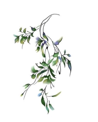 ARYU 2 Abwaschbare Bunte Tattoo-Aufkleber FüR Die Schulter, HeißEs MäDchen, Coole Narbenabdeckung von ARYU