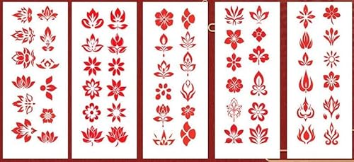 ARYU 25 Augenbrauen Aufkleber Stirn Aufkleber Wasserdicht BüHne Leistung Alten Stil Druck Grundschulen Stirn Aufkleber (5 Ein Set) von ARYU