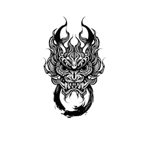 ARYU 3 Mythische Tier KräUtersaft Tattoo Aufkleber Muster MäNner Arm Und Bein Wasserdicht Reiben Einfach Dauerhaft Realistisch Und Nicht Verlieren Farbe von ARYU