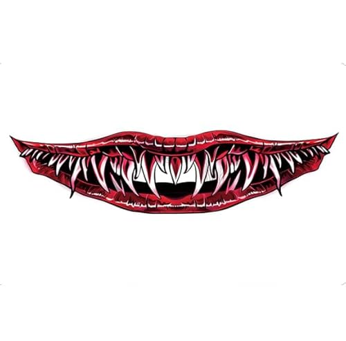 ARYU 6 Halloween Bunte Tattoo Aufkleber Gruselige Gesichtsaufkleber Narben Abdecken Arme MäNner Und Frauen Makeup Gruselige Mundnarben Party Aufkleber von ARYU