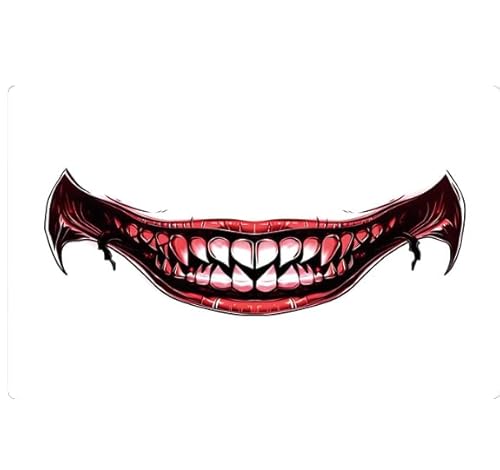 ARYU 6 Halloween Bunte Tattoo Aufkleber Gruselige Gesichtsaufkleber Narben Abdecken Arme MäNner Und Frauen Makeup Gruselige Mundnarben Party Aufkleber von ARYU