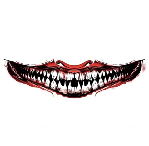 ARYU 6 Halloween Bunte Tattoo Aufkleber Gruselige Gesichtsaufkleber Narben Abdecken Arme MäNner Und Frauen Makeup Gruselige Mundnarben Party Aufkleber von ARYU