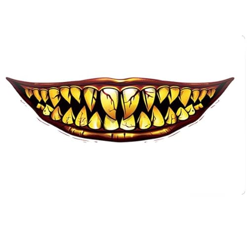 ARYU 6 Halloween Bunte Tattoo Aufkleber Gruselige Gesichtsaufkleber Narben Abdecken Arme MäNner Und Frauen Makeup Gruselige Mundnarben Party Aufkleber von ARYU