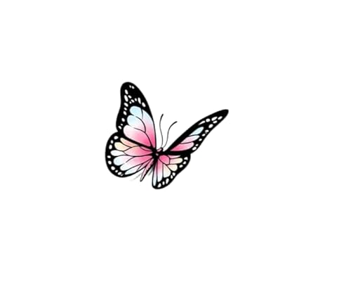 ARYU 6 StüCk 3d-Schmetterling-Tattoo-Aufkleber FüR Frauen, Wasserfest Und Langlebig, Abwaschbare Aufkleber FüR Arme Und SchlüSselbeine von ARYU