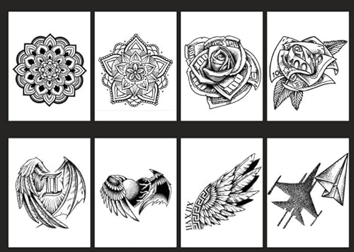 ARYU Acht Totempfasentattoos Hinter Dem RüCken KöNnen Wasserfeste Frauen Aushalten von ARYU