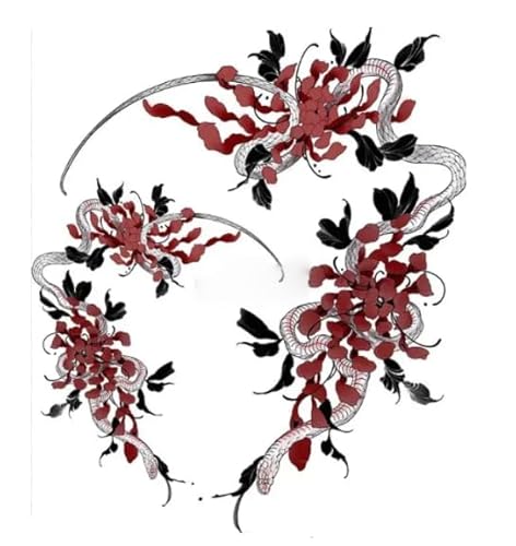 ARYU Bunte Dauerhafte Tattoo-Aufkleber, Um Narben Wasserdicht Damen Hohe Klasse Schulter Decken von ARYU