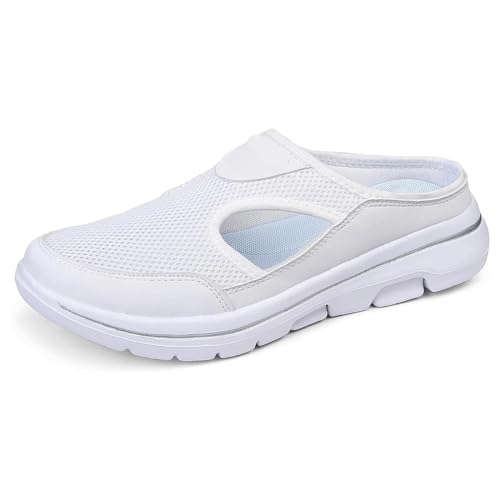 ARZARF Meaboots SandalsOrthowalkway Herrenschuhe, Elsvia Orthopädische Schuhe for Herren, bequeme, atmungsaktive Sportsandalen mit Halt(Color:White,Size:6) von ARZARF