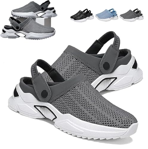 ARZARF Orthopädische Sommersandalen for Herren mit Hohlsaum, Orthopädische Sandalen for Herren, Orthopädische Schuhe von Jerrycherries, weich und atmungsaktiv(Color:Gray,Size:US10.5) von ARZARF