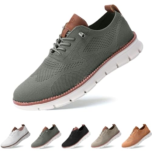 Breeze Schuhe für Herren, atmungsaktive und leichte Mesh-Schuhe, Wearbreeze-Schuhe, Breeze-Schuhe für Herren, grün, 42 2/3 EU von ARZARF