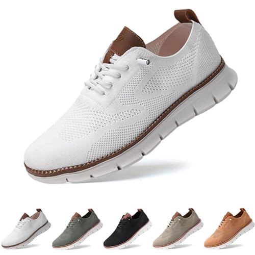 Breeze Schuhe für Herren, atmungsaktive und leichte Mesh-Schuhe, Wearbreeze-Schuhe, Breeze-Schuhe für Herren, weiß, 42 1/3 EU von ARZARF