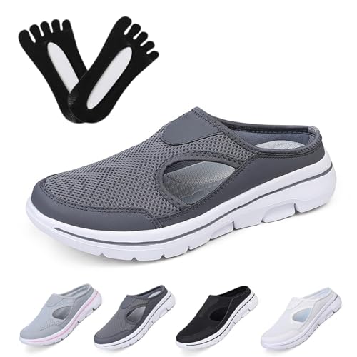 Orthowalkway Herrenschuhe Meaboots Orthopädische Sandalen for Männer Elsvia Orthopädische Schuhe for Männer Orthopädische Turnschuhe(Color:Gray,Size:5.5) von ARZARF