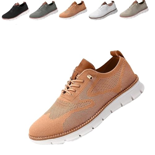 Wearbreeze Herren-Schuhe, Urban – ultra-bequeme Schuhe, Breeze-Schuhe für Herren, bequeme orthopädische Schuhe, caramel, 45 EU von ARZARF