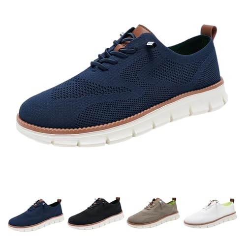 Wearbreeze Herren-Schuhe, urbane, ultra-bequeme Schuhe, Breeze-Schuhe für Herren, atmungsaktive und leichte Mesh-Schuhe, blau, 41 1/3 EU von ARZARF