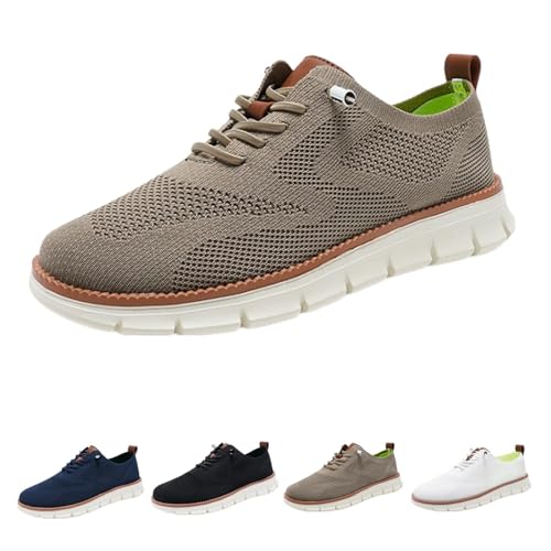 Wearbreeze Herren-Schuhe, urbane, ultra-bequeme Schuhe, Breeze-Schuhe für Herren, atmungsaktive und leichte Mesh-Schuhe, khaki, 42 2/3 EU von ARZARF