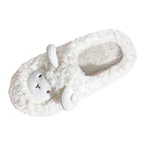 ARtray Damen Süße Schafe Weiche Hausschuhe Klassische Memory Foam Plüsch Haus Pantoffeln Winter Warm Gemütlich Mode Baumwolle Schuhe Faux Schaffell Hausschuhe mit Gummisohle Fuzzy Closed-Toes Indoor von ARtray