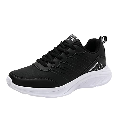 Damen-Turnschuhe, Laufschuhe, leichte Turnschuhe, Damen-Tennis-Sportschuhe mit Fußgewölbeunterstützung, bequem, stoßdämpfend, Wanderschuhe, langlebig, klobige Plateau-Sneaker, weiß, 38 EU von ARtray