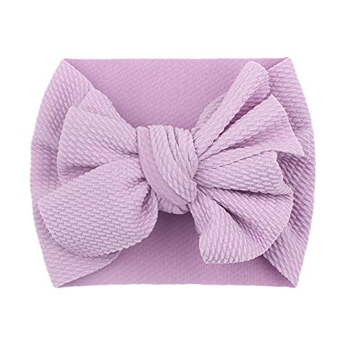 Haarschmuck Band Kopfknoten Baby 1PC Haarreif Haarband Baby Stretch Kinder Haarzubehör Haargummi Für Dickes Haar (Purple, One Size) von ARtray