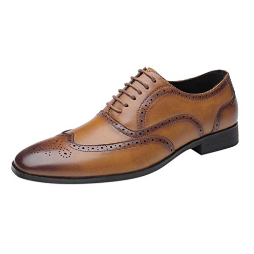 Herren formelle Anzugschuhe Oxfords Brogues Schuhe Klassische Retro Business Lederschuhe Lässige Arbeit Büro Gemütliche Schuhe Mode Schnürschuhe Spitze Spitze Spitze Stiefeletten Bequeme Loafers von ARtray