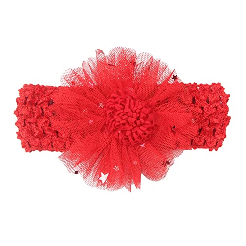 Ohrenschützer Kinder Winter Jungen, Mädchen, feste Spitze, Haarband, Kopfbedeckung, Stirnband, elastisch, Haarschmuck Baby Haarschleife Samt (Red, One Size) von ARtray