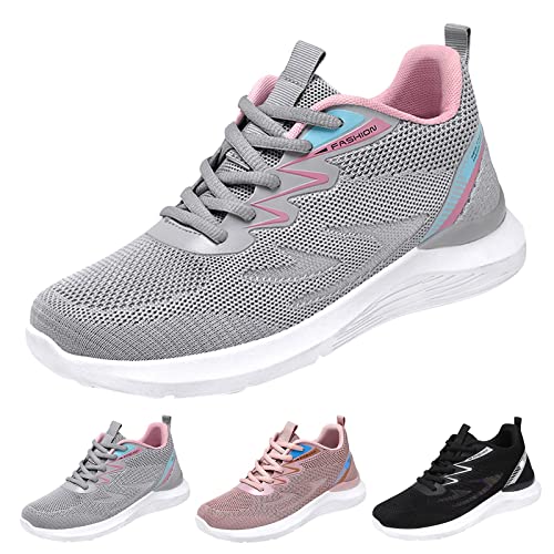 Orthopädische Schuhe für Damen, Barfußschuhe, Damen, Walking, athletisch, Sport, leicht, rutschfest, Tennis-Turnschuhe, vielseitige Schnürschuhe, Freizeitschuhe, hohe Traktionssohle, Wanderschuhe, von ARtray