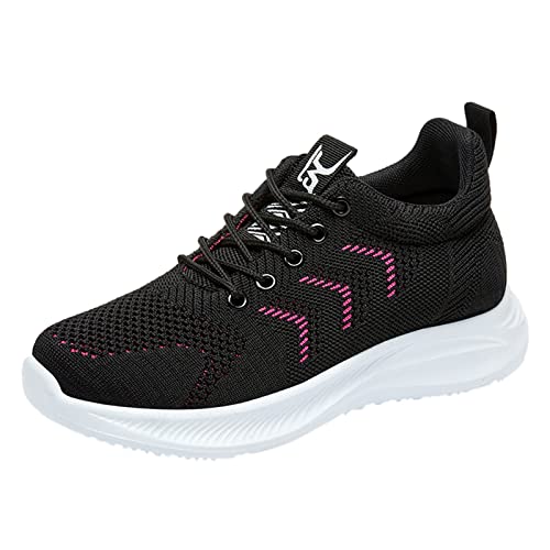 Rutschfeste Damen-Sneaker, modische Schnürschuhe, flache Schuhe, Netzstoff, Walking, Fitnessstudio, Tennis, Sneaker, atmungsaktiv und bequem, Freizeit-Laufschuhe, leichte Reitsportschuhe, Sommer, von ARtray