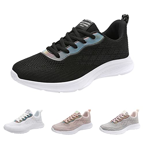 Schuhe für Damen, Sneaker, Turnschuhe für Damen, klassische Passform, Schnürschuhe, rutschfest, stoßdämpfend, Wanderschuhe, atmungsaktiv, leicht, Joggingschuhe, weiches Netzgewebe, athletische von ARtray