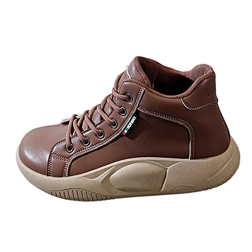 Schuhe für Herren, lässig, Leder, orthopädische Schuhe für Damen, klobige Plateau-Keil-Turnschuhe, modische Schnürschuhe, Fitnessstudio, Sneaker, Arbeit, Workout, Laufen, Training, hohe Taille, von ARtray