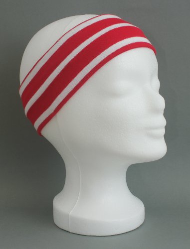 Stirnband rot - weiss gestreift für Kinder von Modas von AS Bekleidungswerk GmbH