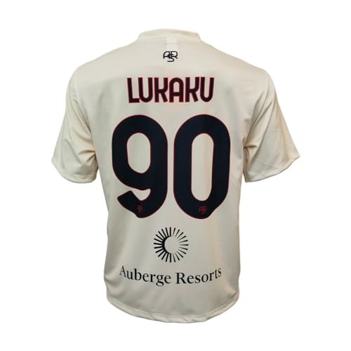 3R SPORT SRL Unisex Ma/Ro2324/Away Riadh/Lukaku Fußballtrikot, Elfenbein, XL von AS Roma