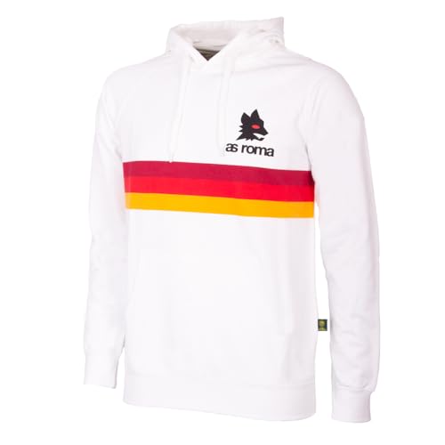 AS Roma Unisex Roma Kapuzenpullover, Weiß, L von AS Roma