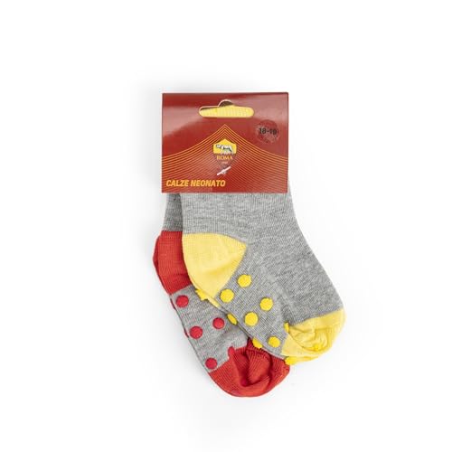 CHAPS Merchandising GmbH Unisex-Jugend ASR-SO-23 Socken, Grigi-Giallo e Rossi, 18-19 von AS Roma