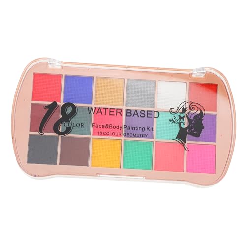 ASAKKURA 1 Set Farben Gesichtsbemalungsset Festival Make Up Farbe Gesichtsbemalungszubehör Für Erwachsene Gesichts Make Up Pigment Schillernde Aquarellfarbe Party Körperbemalung Gesicht von ASAKKURA