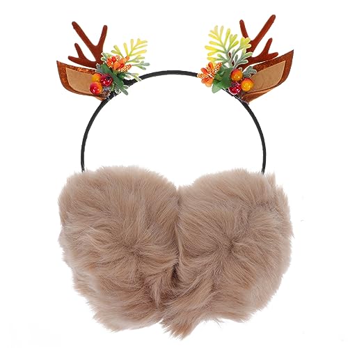 ASAKKURA 1stück Ohrenschützer Mit Rentiergeweih Design Warmes Haarband Für Frauen Winter Ohrwärmer Für Kalte Tage Und Festliche Anlässe Kuschelig Und Bequem ASAKKURA 1stück Ohrenschützer Mit Rentiergeweih Design Warmes Haarband Für Frauen Winter Ohrwärmer Für Kalte Tage Und Festliche Anlässe Kuschelig Und Bequem von ASAKKURA