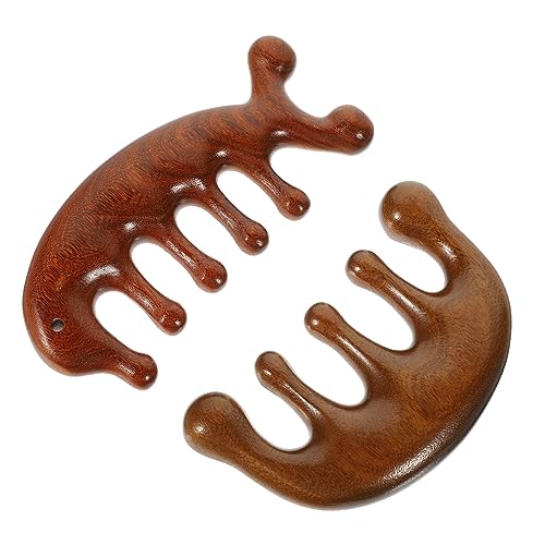ASAKKURA 2er-pack Natürliche Haarbürste Aus Holz Für Frauen Kopfhaut Spa-massagewerkzeug Statische Breite Zähne ASAKKURA 2er-pack Natürliche Haarbürste Aus Holz Für Frauen Kopfhaut Spa-massagewerkzeug Statische Breite Zähne von ASAKKURA