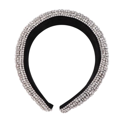 ASAKKURA Silbernes Barock-kristall-haarband Mit Strass Breiter Haarschmuck Für Damen Elegantes Accessoire Für Partys Und Feste Leicht Und Langlebig Für Besondere Anlässe von ASAKKURA