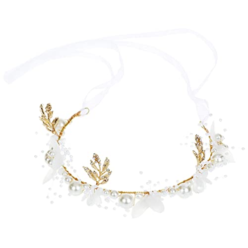 ASAKKURA Blumenmädchen Haarschmuck Stirnband Set Kristall Haarband für Mädchen Zum Geburtstag Weihnachten Hochzeit von ASAKKURA