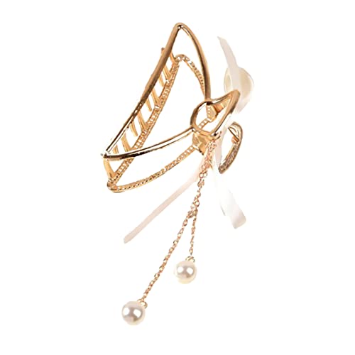 ASAKKURA Pearl Quaste Kiefer Clip Frauen Haar Klauen Klemme Mode Haar Klaue Clip Kopfschmuck von ASAKKURA