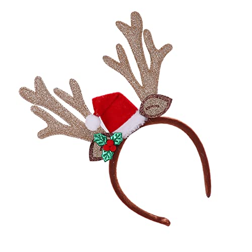 ASAKKURA 1stück Antler Haarreif Für Weihnachten Leicht Strapazierfähig Für Kostümpartys Feiertagsfeiern Für Erwachsene Kreatives Accessoire Für Unvergessliche Momente von ASAKKURA