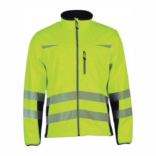ASATEX AG Warnschutz-Softshelljacke Prevent Trendline Gr.L gelb/schwarz von ASATEX AG