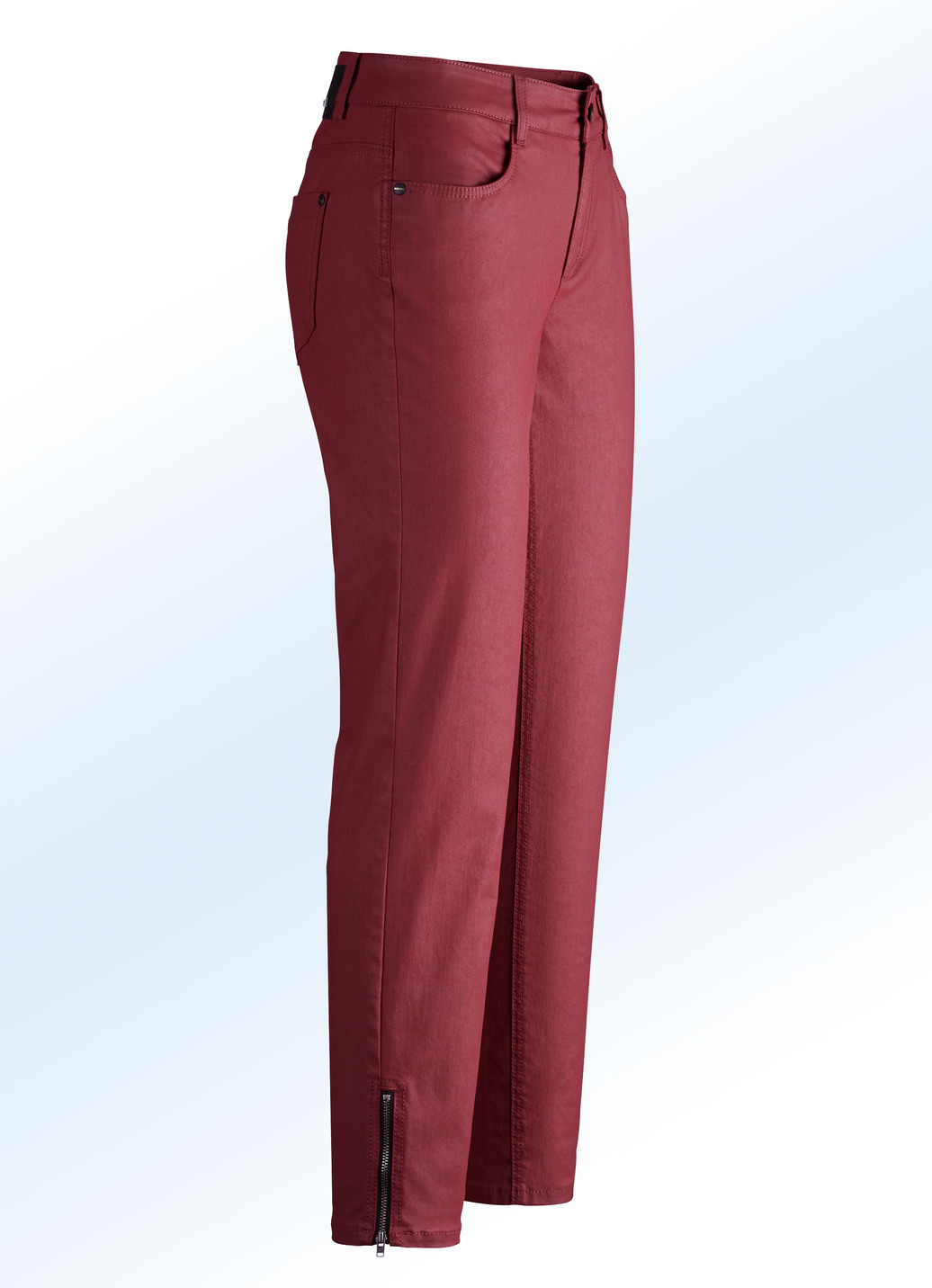 Dezent schimmernde Hose, Rot, Größe 22 von ASCARI