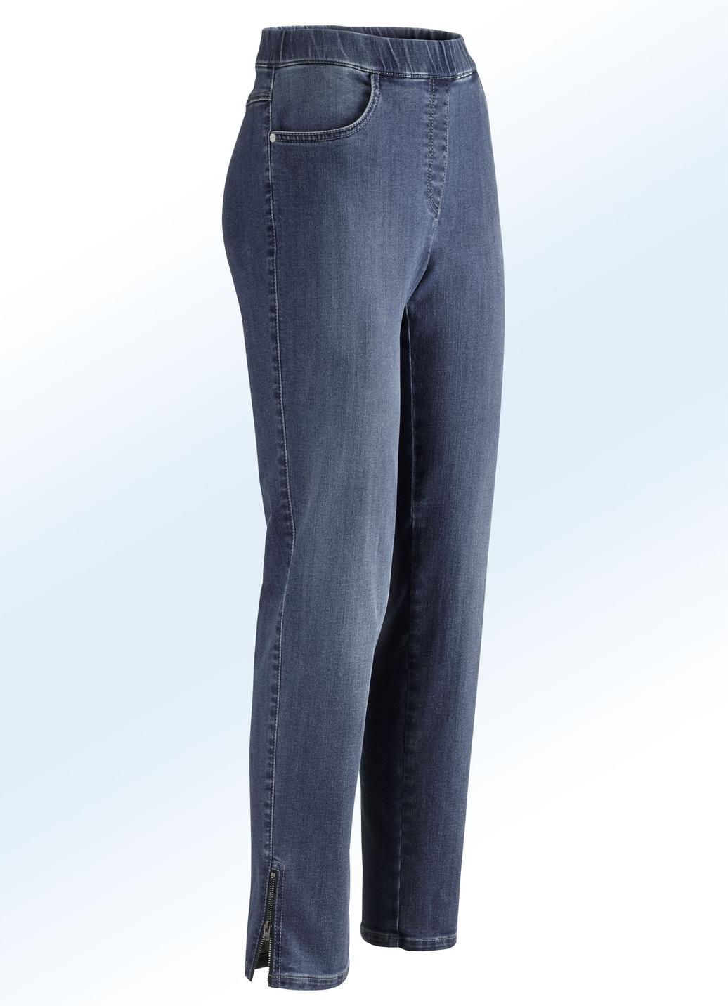 Magic-Jeans mit hohem Stretchanteil, Dunkelblau, Größe 19 von ASCARI