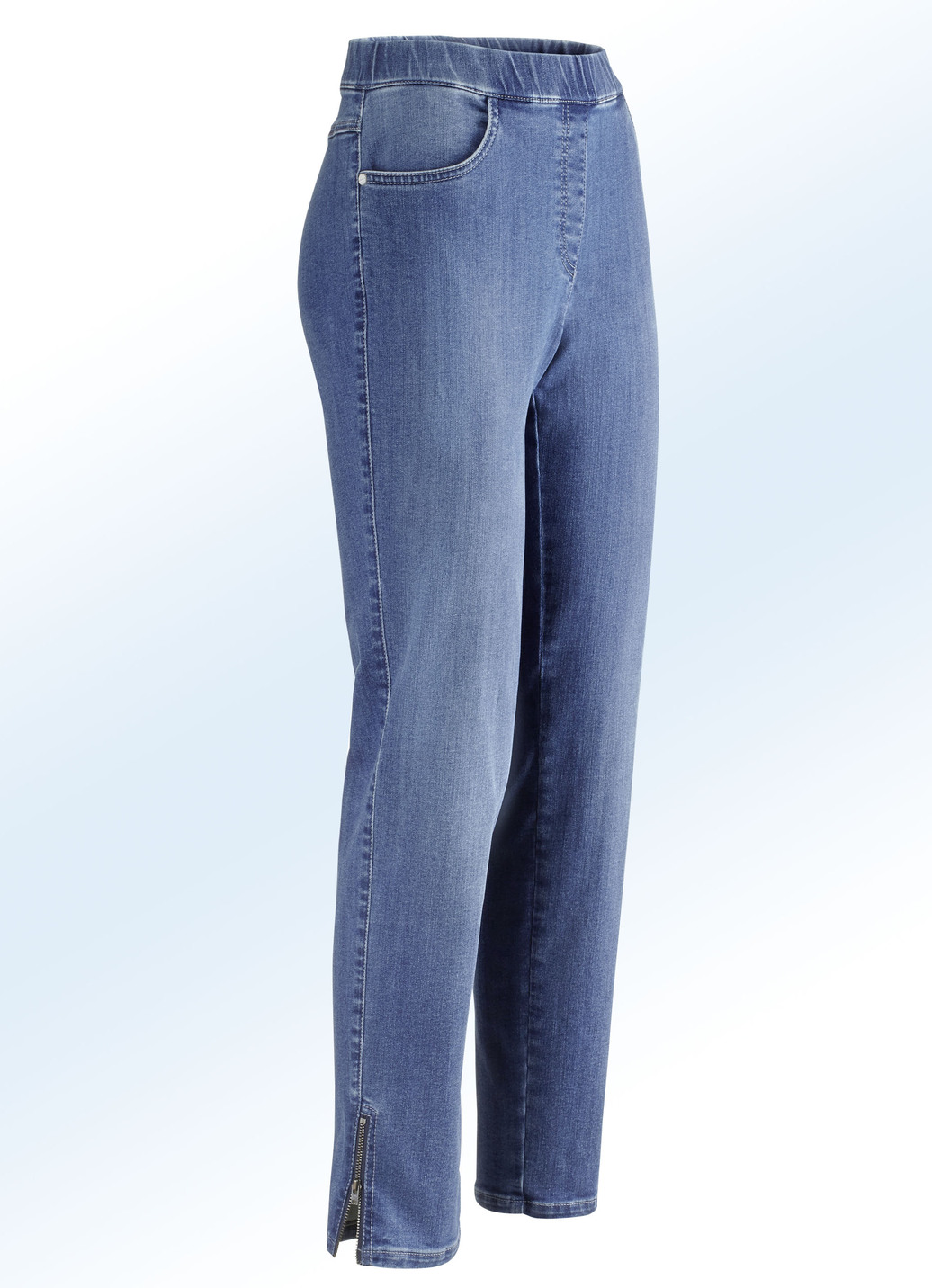 Magic-Jeans mit hohem Stretchanteil, Jeansblau, Größe 19 von ASCARI