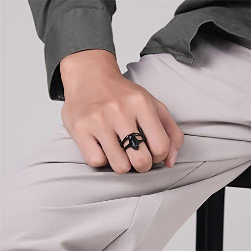 ASCHXUGX Kleiner Verstellbarer Ring Mit Froschöffnung, Modische Damen- Und Herrenringe Aus Edelstahl,Silber,8 ASCHXUGX Kleiner Verstellbarer Ring Mit Froschöffnung, Modische Damen- Und Herrenringe Aus Edelstahl,Silber,8 von ASCHXUGX